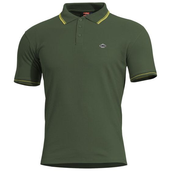 Pólo Pentagon Aniketos Stripes - SpringBok Green