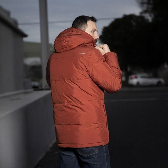 Casaco Pentagon Taurus Puffer - Maroon Red