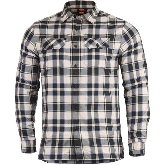 Camisa de Flanela de Manga Comprida Pentagon Drifter Xadrez Esbranquiçado
