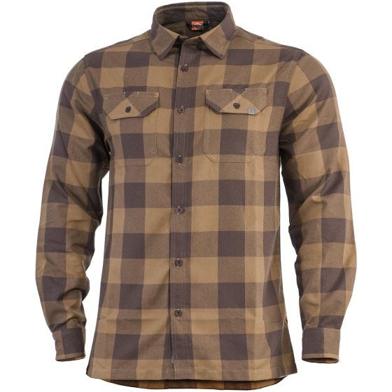Camisa de Flanela de Manga Comprida Pentagon Drifter TB Xadrez
