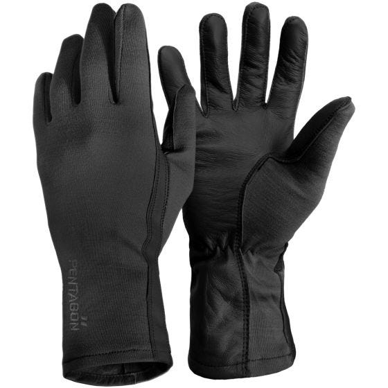Luvas de Punho Compridas Pentagon Pilot Preto