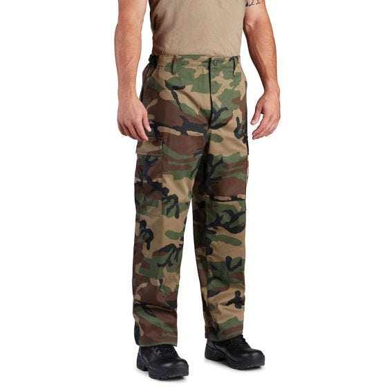 Calças com fecho de botão Propper BDU - Woodland