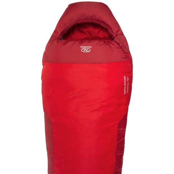 Saco-cama Múmia Highlander Serenity 450 - Vermelho