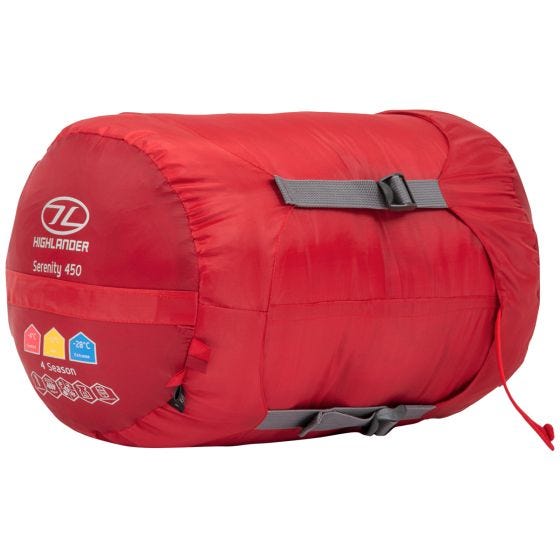 Saco-cama Múmia Highlander Serenity 450 - Vermelho
