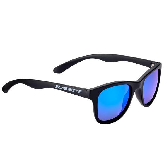 Óculos de sol Swiss Eye Kanjo Flex 1 - Lente Smoke BW Revo / Armação Preta Mate