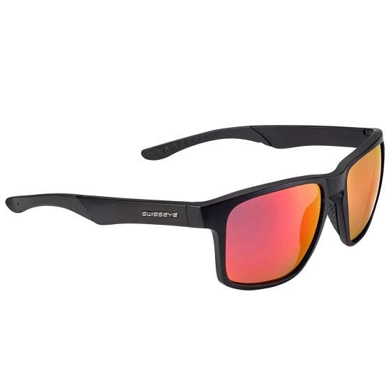 Óculos de sol Swiss Eye Life - Lente Smoke BR Revo / Moldura Preta Mate/Preta
