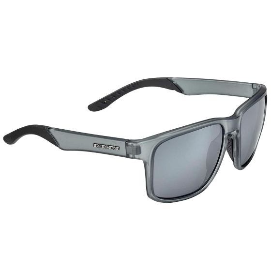 Óculos de sol Swiss Eye Life - Lente FM Smoke / Armação Cinza Cristal Mate/Preta