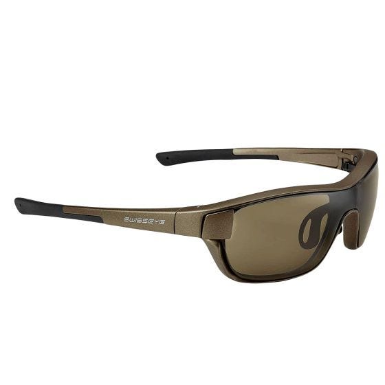 Óculos de sol Swiss Eye M-Cover S - Lente Marrom + Laranja + Transparente / Armação Bronze