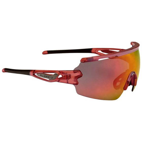 Óculos de sol Swiss Eye Signal RX - Lente Revo Vermelho Fumado Preto / Moldura Laser Cristal Vermelho/Preto Brilhante