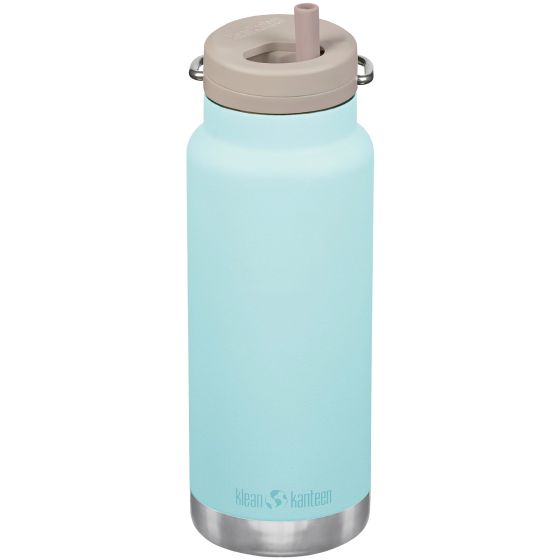 Garrafa Térmica Klean Kanteen TKWide  946 ml Twist Cap w/Straw - Blue Tint