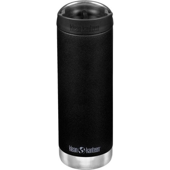 Garrafa Térmica Klean Kanteen TKWide Cafe Cap 473 ml - Preto