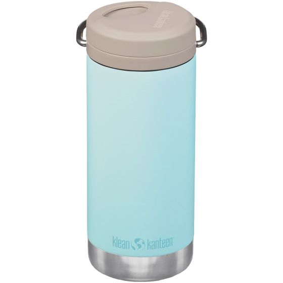 Garrafa térmica Klean Kanteen TKWide 355ml Twist Cap w/Straw - Blue Tint