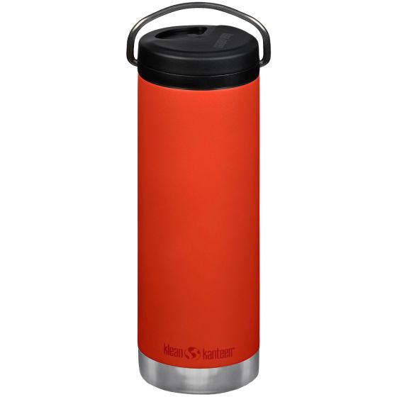 Garrafa Térmica Klean Kanteen TKWide Cafe Cap 592 ml Twist Cap w/Straw - Tiger Lilly