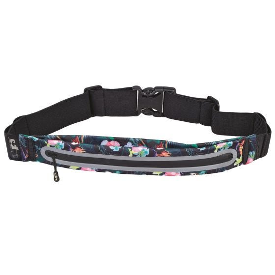 Bolsa de cintura Ultimate Performance Ease Runners Expandable - Tropical/Reflective