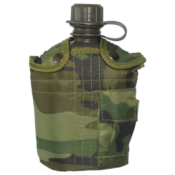 Cantil com Capa Mil-Tec 1 L - Woodland