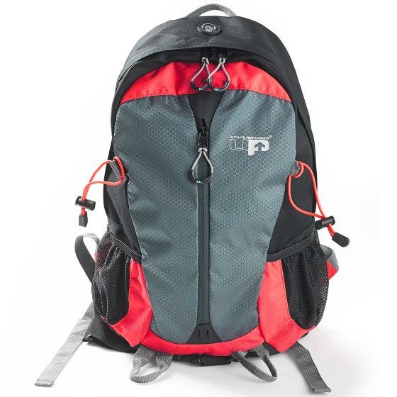Mochila para o dia a dia Ultimate Performance Peak II - Preto/Vermelho
