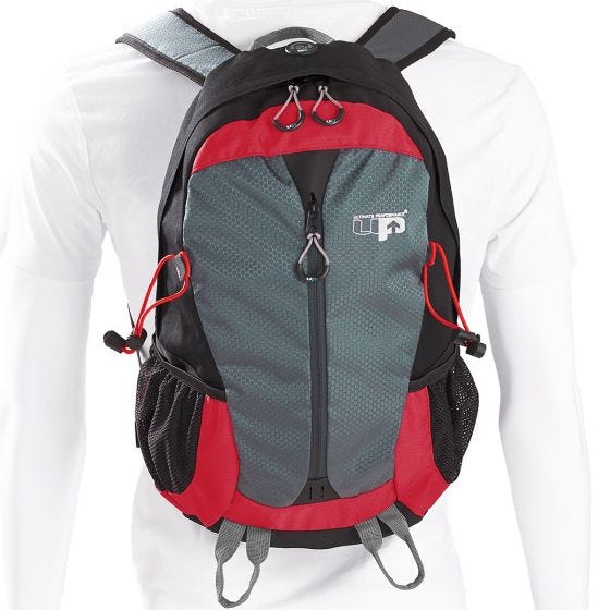 Mochila para o dia a dia Ultimate Performance Peak II - Preto/Vermelho