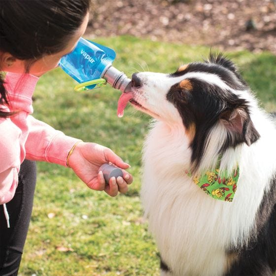 Garrafa de água Vapur Ez Lick Portable Dog - Whiteout