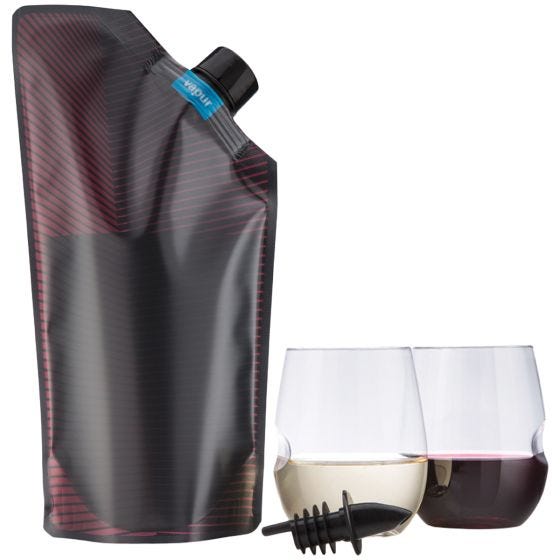 Vapur Wandervino Collection & Conjunto de 2 copos Maroon