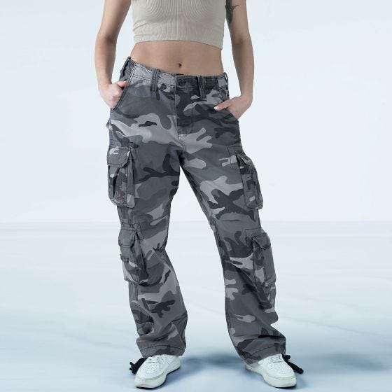 Calças Surplus Airborne Vintage Mulher - Night Camo