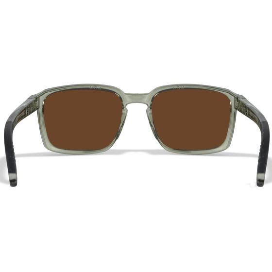 Óculos Wiley X WX Alfa - Captivate Polarized Bronze Mirror Lenses / Gloss Crystal Light Olive/Grey