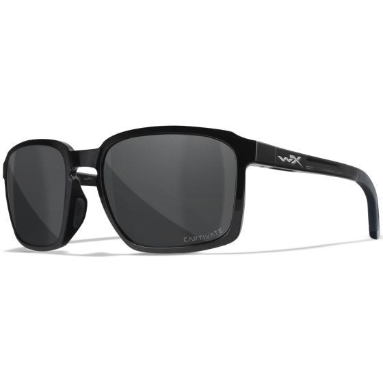 Óculos Wiley X WX Alfa - Captivate Polarized Grey Lenses / Gloss Black Frame