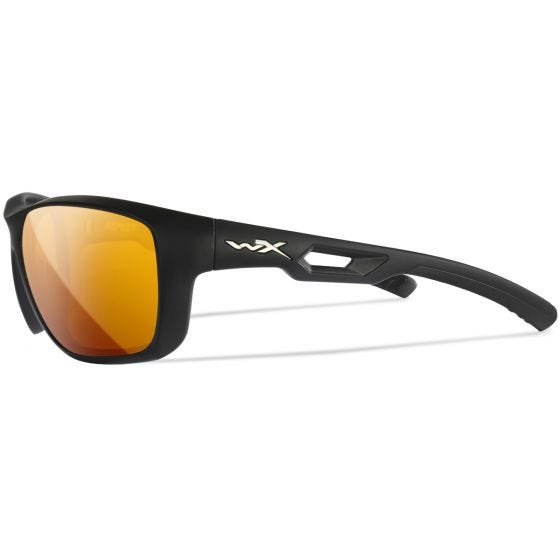 Óculos Wiley X WX Aspect - Captivate Polarized Bronze Mirror Lens / Matte Black Frame
