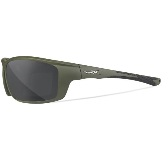 Óculos Wiley X WX Grid - Captivate Polarized Grey Mirror Lenses / Matte Utility Green Frame