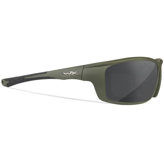 Óculos Wiley X WX Grid - Captivate Polarized Grey Mirror Lenses / Matte Utility Green Frame