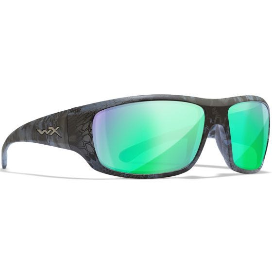 Óculos Wiley X WX Omega - Polarized Blue Mirror Lens / Gloss White Frame