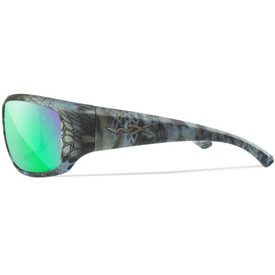 Óculos Wiley X WX Omega - Polarized Blue Mirror Lens / Gloss White Frame