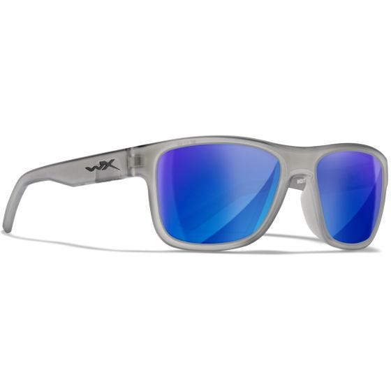 Óculos Wiley X WX Ovation - Captivate Polarized Blue Mirror Lenses / Matte Slate Frame