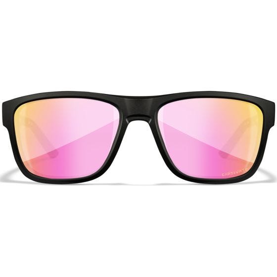 Óculos Wiley X WX Ovation - Captivate Polarized Rose Gold Mirror Lenses / Matte Black Frame