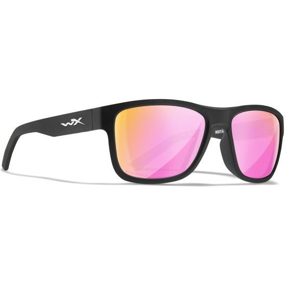 Óculos Wiley X WX Ovation - Captivate Polarized Rose Gold Mirror Lenses / Matte Black Frame