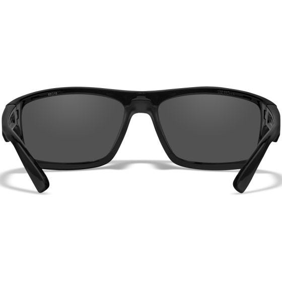 Óculos Wiley X WX Peak - Silver Flash Lenses / Gloss Black Frame