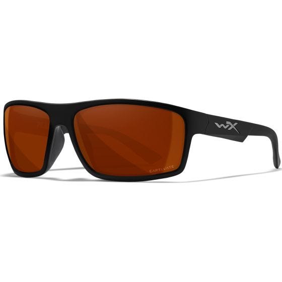Óculos Wiley X WX Peak - Captivate Polarized Copper Lenses / Matte Black Frame