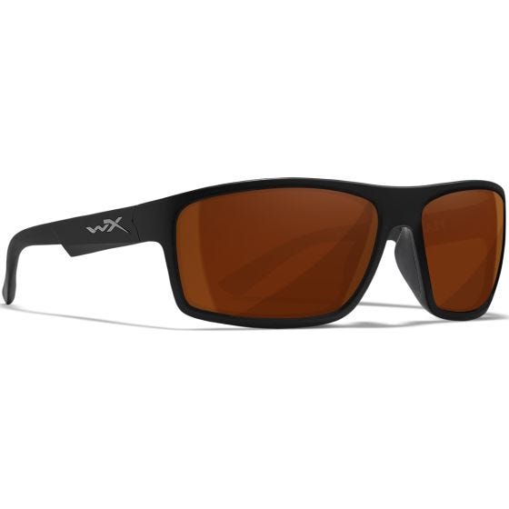Óculos Wiley X WX Peak - Captivate Polarized Copper Lenses / Matte Black Frame