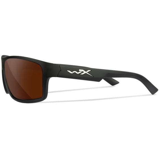Óculos Wiley X WX Peak - Captivate Polarized Copper Lenses / Matte Black Frame