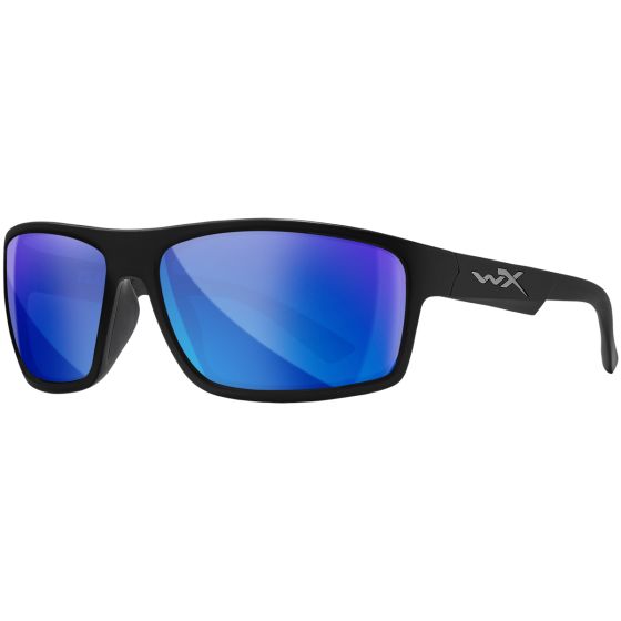 Óculos Wiley X WX Peak - Polarized Blue Mirror Lenses / Matte Black Frame