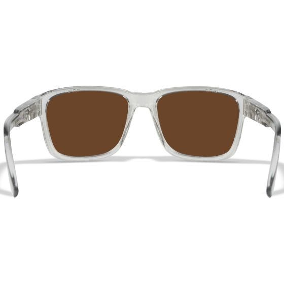 Óculos Wiley X WX Trek - Captivate Polarized Green Mirror Lenses / Gloss Crystal Light Grey Frame