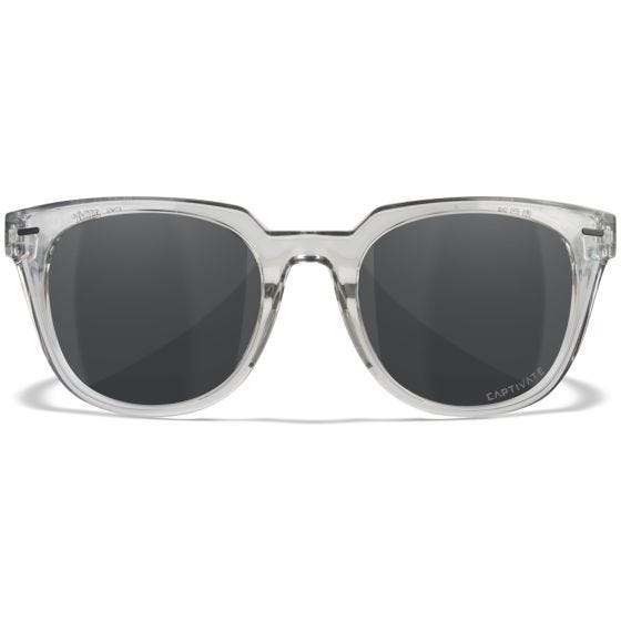Óculos Wiley X WX Ultra - Captivate Polarized Grey Lenses / Gloss Crystal Light Grey Frame
