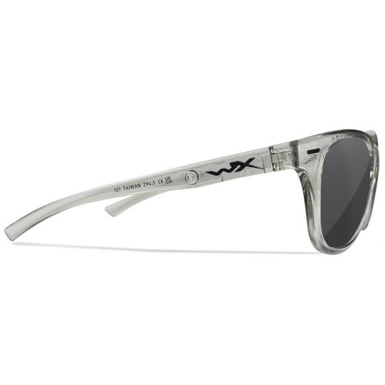 Óculos Wiley X WX Ultra - Captivate Polarized Grey Lenses / Gloss Crystal Light Grey Frame