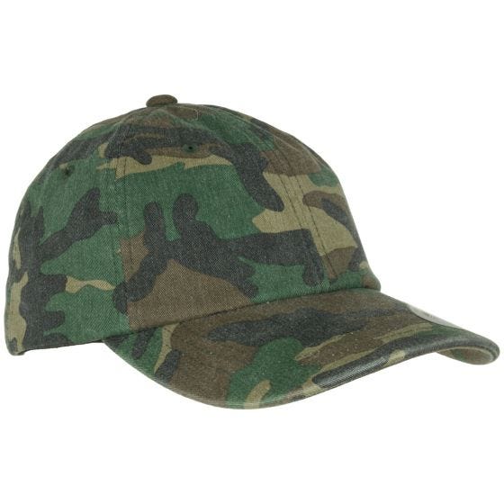 Boné YP Low Profile Camo Washed Lavagem Woodland