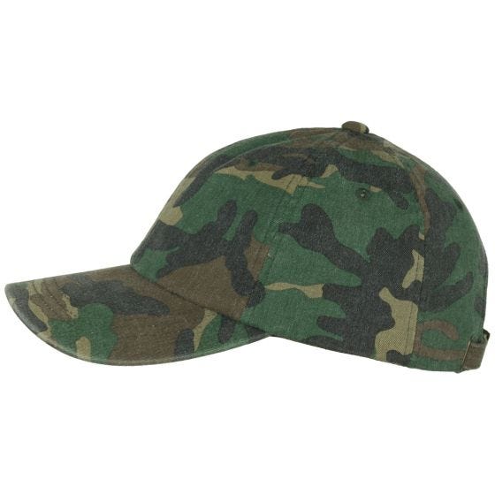 Boné YP Low Profile Camo Washed Lavagem Woodland