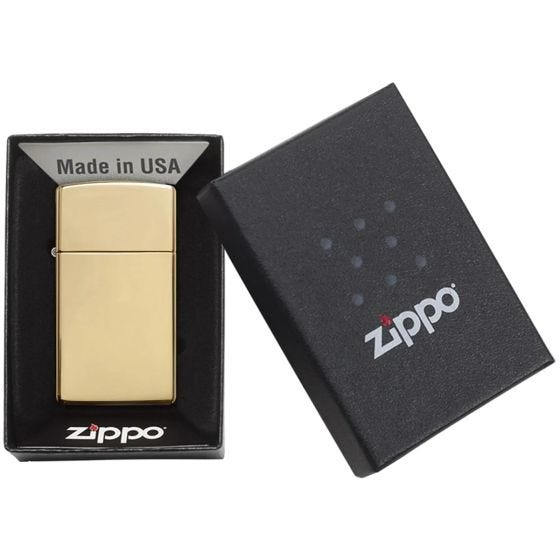 Isqueiro Zippo Slim - High Polish Brass