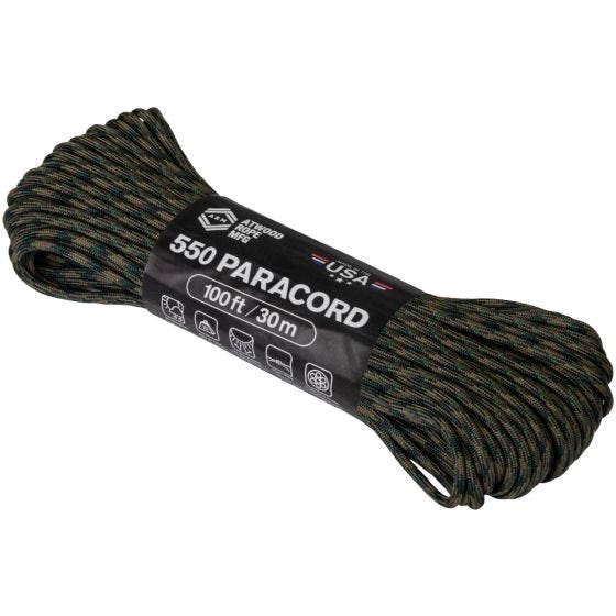 Corda de Paraquedas Atwood Rope 550 100 ft - Woodland