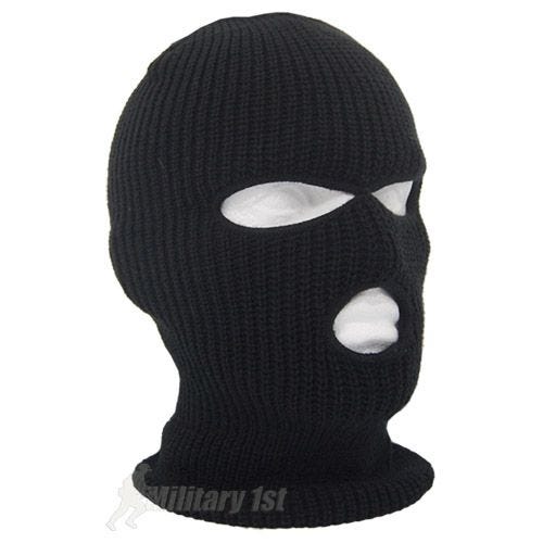 Balaclava com 3 Aberturas MFH Acrílico - Preto