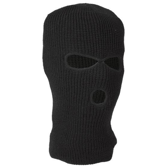 Balaclava com 3 Aberturas MFH Acrílico - Preto