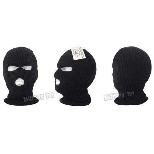 Balaclava com 3 Aberturas MFH Acrílico - Preto