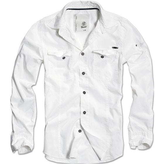 Camisa Brandit SlimFit - Branco